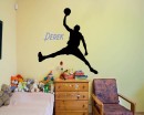 Basketball Man Customized Name Decal For Children